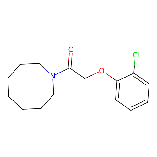 1-(Azocan-1-yl)-2-(2-chlorophenoxy)ethanone structure