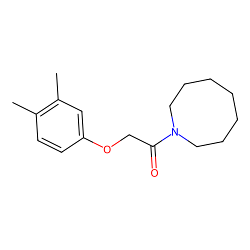 1-(Azocan-1-yl)-2-(3,4-dimethylphenoxy)ethanone structure