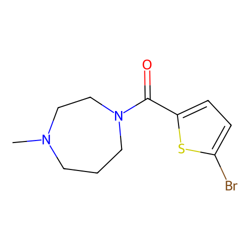 (5-Bromothiophen-2-yl)-(4-methyl-1,4-diazepan-1-yl)methanone structure