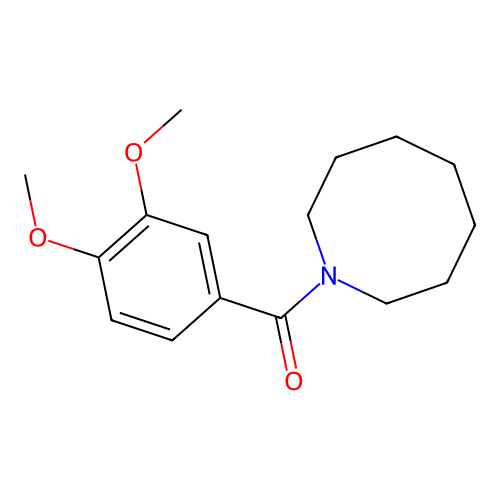 Azocan-1-yl-(3,4-dimethoxyphenyl)methanone structure
