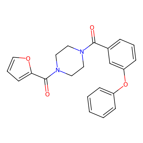 [4-(Furan-2-carbonyl)piperazin-1-yl]-(3-phenoxyphenyl)methanone structure