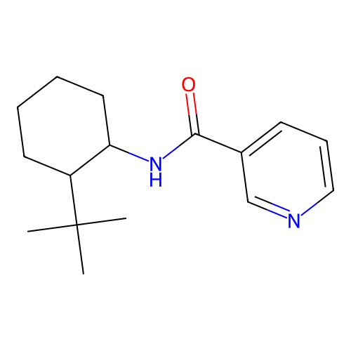 N-(2-tert-butylcyclohexyl)pyridine-3-carboxamide structure
