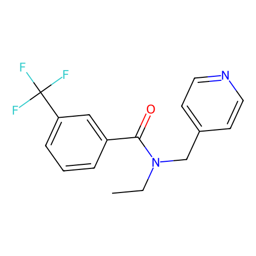 N-ethyl-N-(pyridin-4-ylmethyl)-3-(trifluoromethyl)benzamide structure
