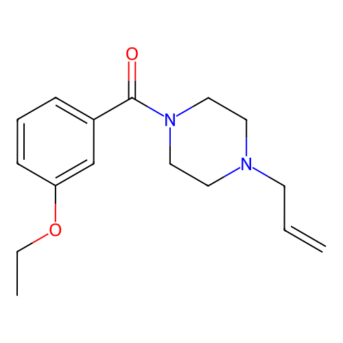 (3-Ethoxyphenyl)-(4-prop-2-enylpiperazin-1-yl)methanone structure