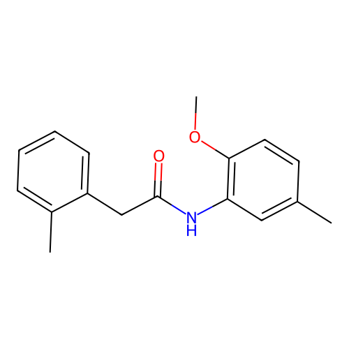 N-(2-methoxy-5-methylphenyl)-2-(2-methylphenyl)acetamide structure