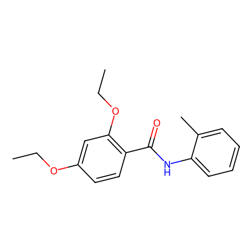 2,4-diethoxy-N-(2-methylphenyl)benzamide structure