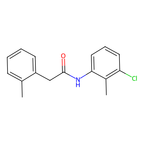 N-(3-chloro-2-methylphenyl)-2-(2-methylphenyl)acetamide structure