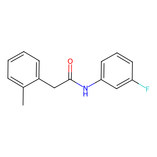 N-(3-fluorophenyl)-2-(2-methylphenyl)acetamide structure
