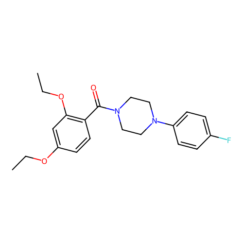 (2,4-Diethoxyphenyl)-[4-(4-fluorophenyl)piperazin-1-yl]methanone structure