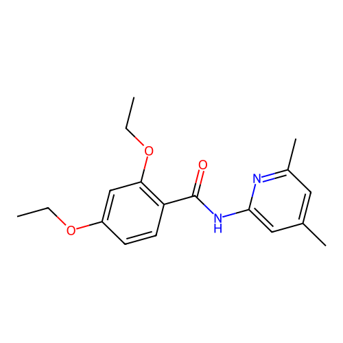 N-(4,6-dimethylpyridin-2-yl)-2,4-diethoxybenzamide structure