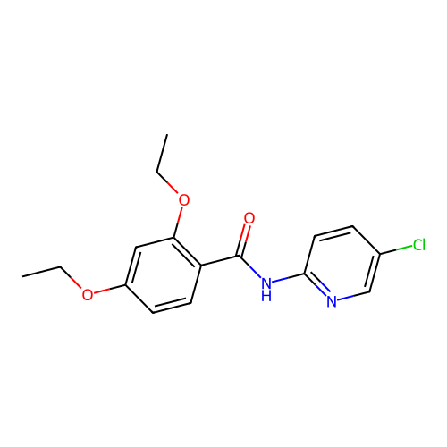 N-(5-chloropyridin-2-yl)-2,4-diethoxybenzamide structure