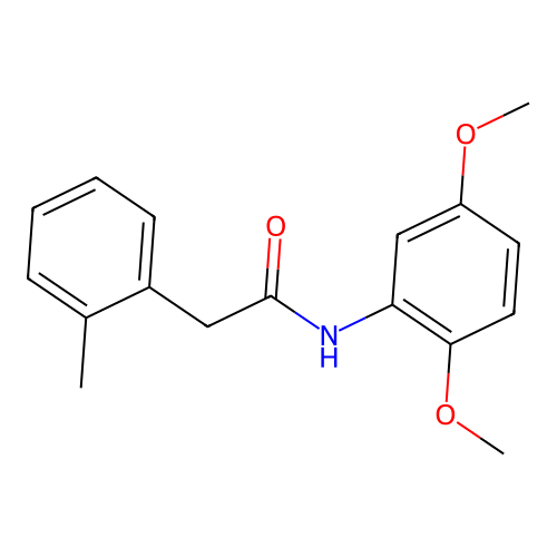 N-(2,5-dimethoxyphenyl)-2-(2-methylphenyl)acetamide structure