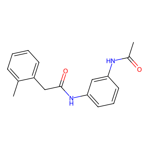 N-(3-acetamidophenyl)-2-(2-methylphenyl)acetamide structure