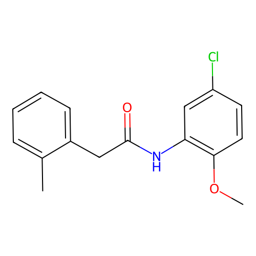 N-(5-chloro-2-methoxyphenyl)-2-(2-methylphenyl)acetamide structure