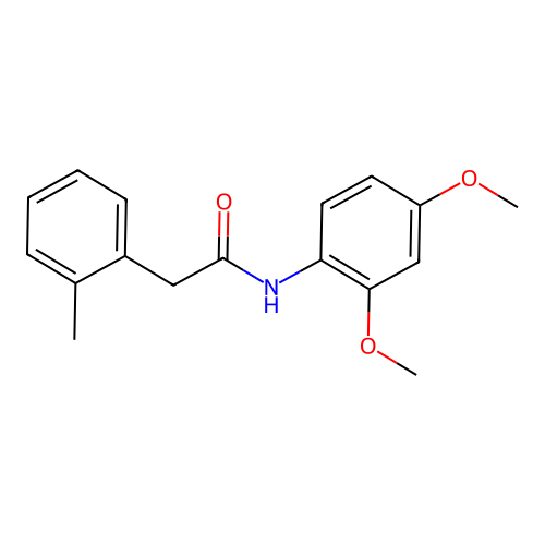N-(2,4-dimethoxyphenyl)-2-(2-methylphenyl)acetamide structure