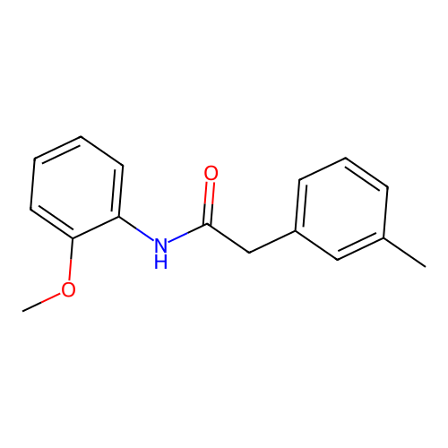 N-(2-methoxyphenyl)-2-(3-methylphenyl)acetamide structure