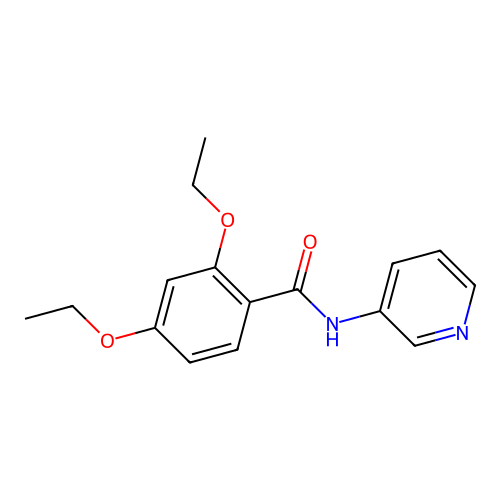2,4-diethoxy-N-pyridin-3-ylbenzamide structure