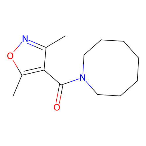 Azocan-1-yl-(3,5-dimethyl-1,2-oxazol-4-yl)methanone structure