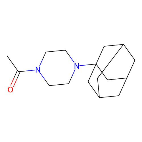 1-[4-(1-Adamantyl)piperazin-1-yl]ethanone structure