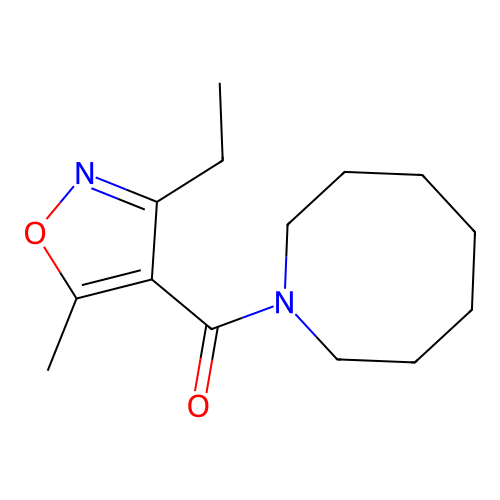 Azocan-1-yl-(3-ethyl-5-methyl-1,2-oxazol-4-yl)methanone structure