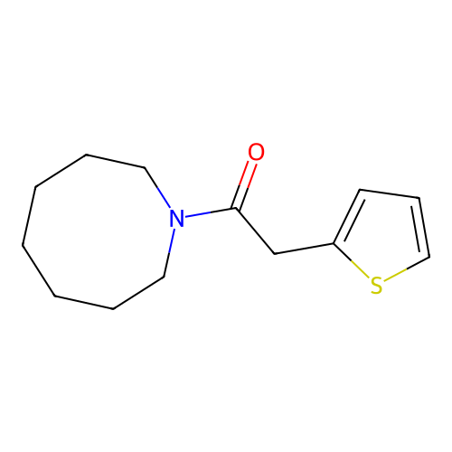 1-(Azocan-1-yl)-2-thiophen-2-ylethanone structure
