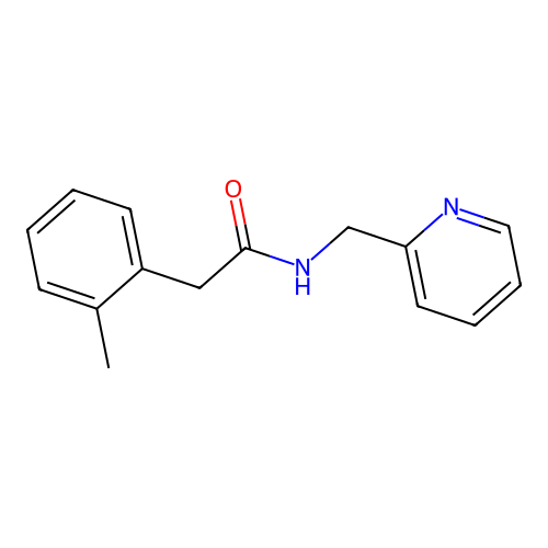 2-(2-methylphenyl)-N-(pyridin-2-ylmethyl)acetamide structure