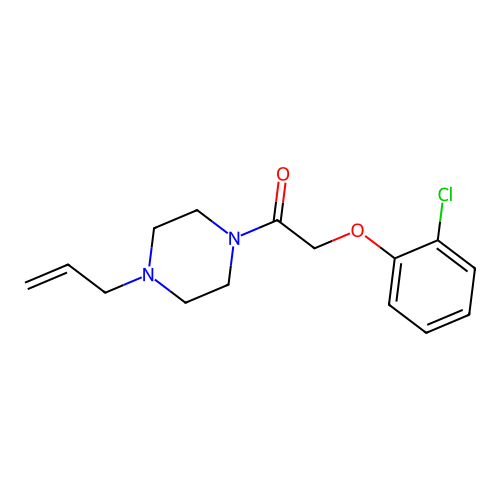 2-(2-Chlorophenoxy)-1-(4-prop-2-enylpiperazin-1-yl)ethanone structure