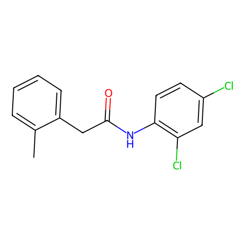 N-(2,4-dichlorophenyl)-2-(2-methylphenyl)acetamide structure