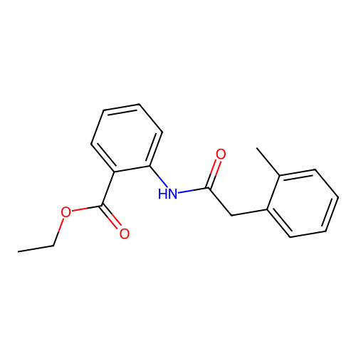 Ethyl 2-{[(2-methylphenyl)acetyl]amino}benzoate structure