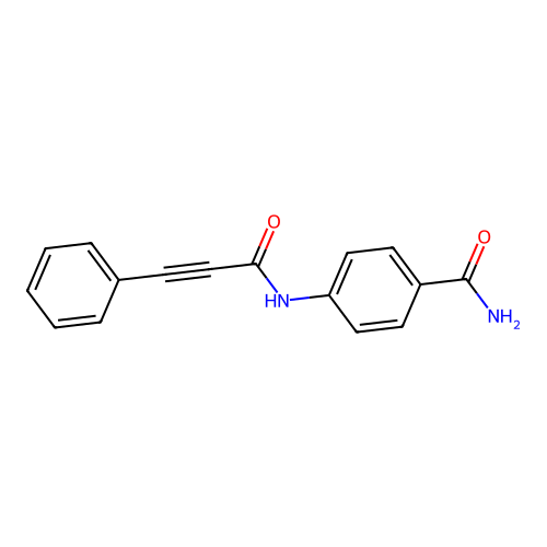 4-(3-Phenylprop-2-ynoylamino)benzamide structure