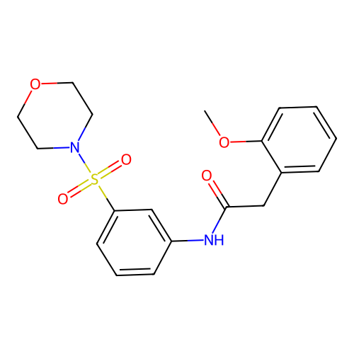 2-(2-methoxyphenyl)-N-(3-morpholin-4-ylsulfonylphenyl)acetamide structure