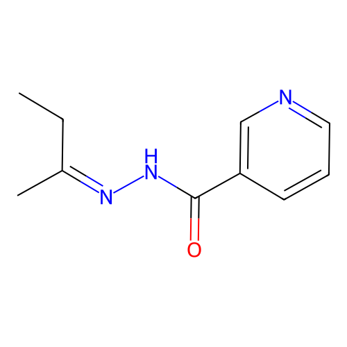 N-(丁-2-亚基氨基)吡啶-3-甲酰胺 structure