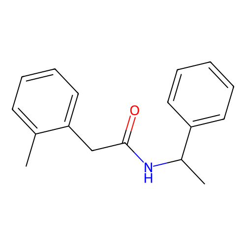 2-(2-methylphenyl)-N-(1-phenylethyl)acetamide structure