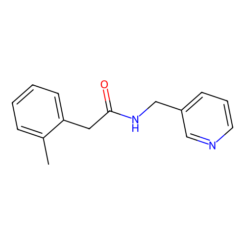 2-(2-methylphenyl)-N-(pyridin-3-ylmethyl)acetamide structure