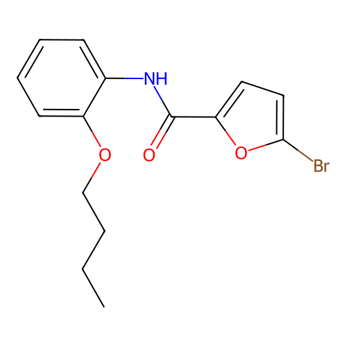 5-bromo-N-(2-butoxyphenyl)furan-2-carboxamide structure