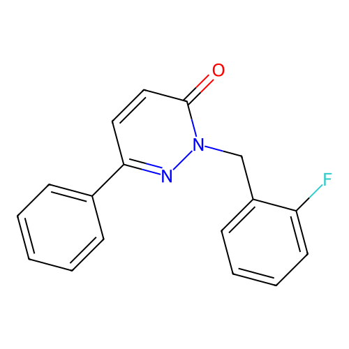 2-(2-fluorobenzyl)-6-phenylpyridazin-3(2H)-one structure