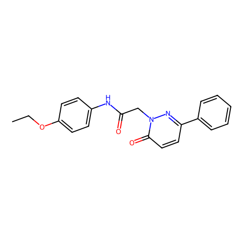 N-(4-ethoxyphenyl)-2-(6-oxo-3-phenylpyridazin-1(6H)-yl)acetamide structure
