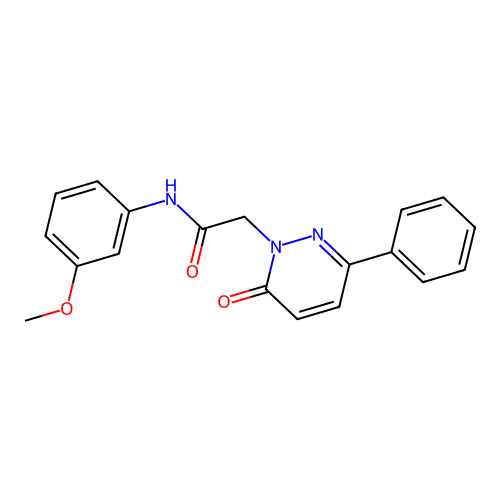 N-(3-methoxyphenyl)-2-(6-oxo-3-phenylpyridazin-1(6H)-yl)acetamide structure
