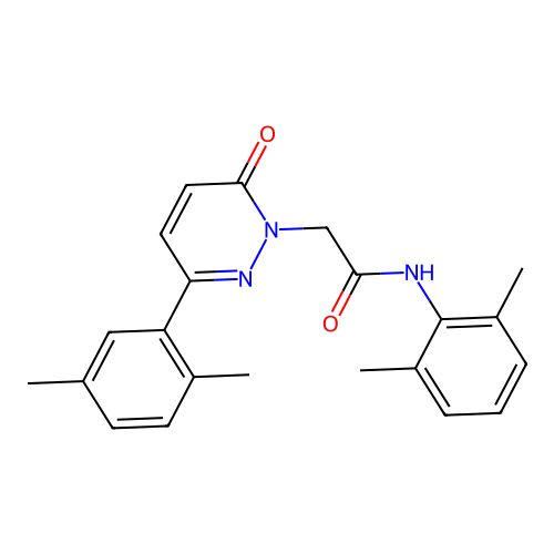 N-(2,6-dimethylphenyl)-2-[3-(2,5-dimethylphenyl)-6-oxopyridazin-1-yl]acetamide structure