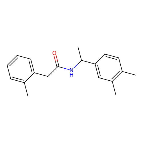 N-[1-(3,4-dimethylphenyl)ethyl]-2-(2-methylphenyl)acetamide structure