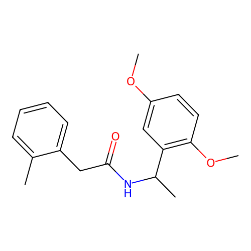 N-[1-(2,5-dimethoxyphenyl)ethyl]-2-(2-methylphenyl)acetamide structure