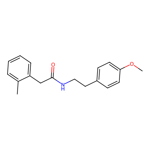 N-[2-(4-methoxyphenyl)ethyl]-2-(2-methylphenyl)acetamide structure