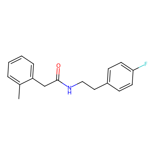 N-[2-(4-fluorophenyl)ethyl]-2-(2-methylphenyl)acetamide structure