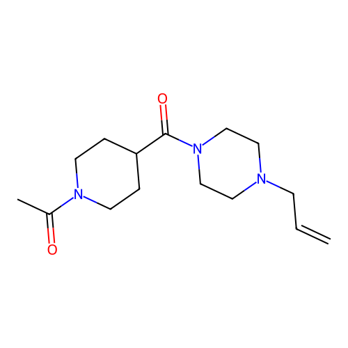 1-[4-(4-Prop-2-enylpiperazine-1-carbonyl)piperidin-1-yl]ethanone structure