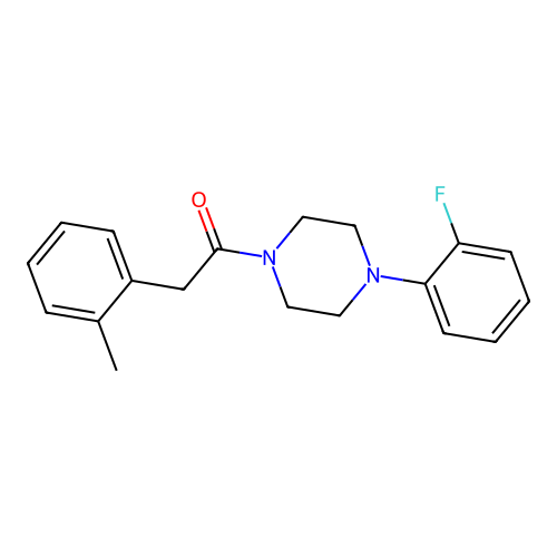 1-[4-(2-Fluorophenyl)piperazin-1-yl]-2-(2-methylphenyl)ethanone structure