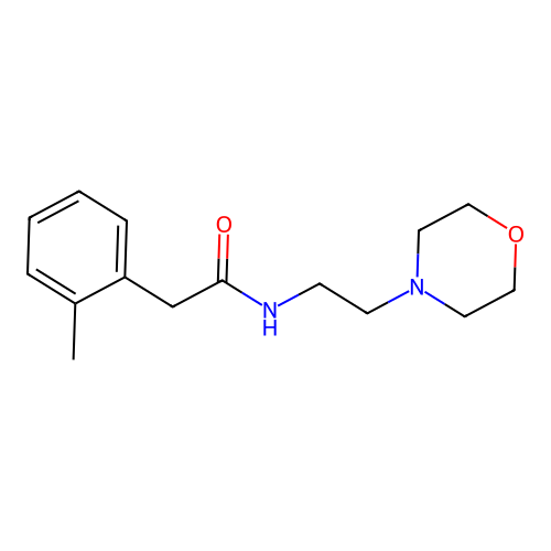 2-(2-methylphenyl)-N-(2-morpholin-4-ylethyl)acetamide structure