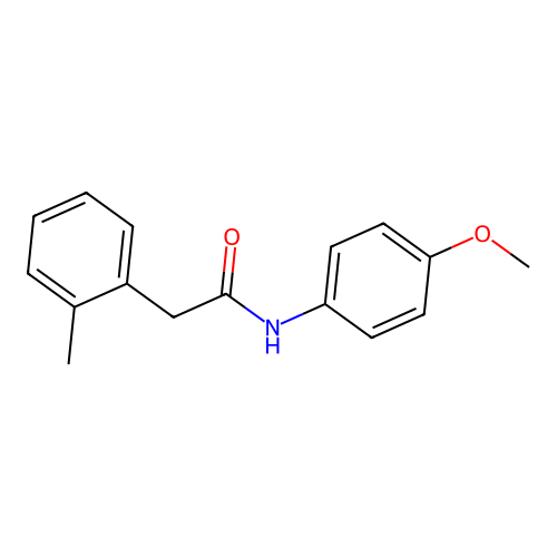 N-(4-methoxyphenyl)-2-(2-methylphenyl)acetamide structure
