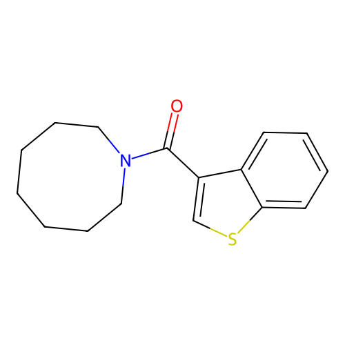 Azocan-1-yl(1-benzothiophen-3-yl)methanone structure