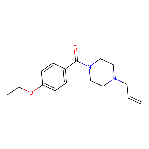 (4-Ethoxyphenyl)-(4-prop-2-enylpiperazin-1-yl)methanone structure