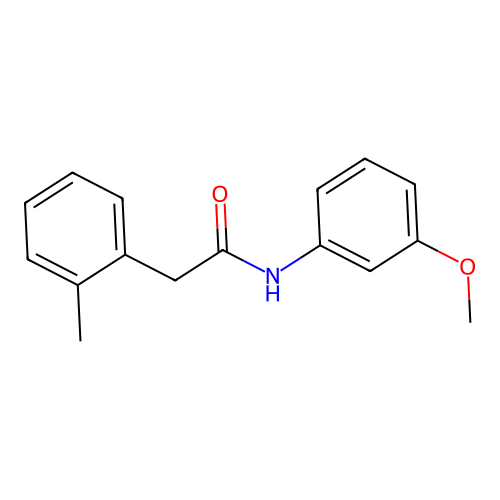 N-(3-methoxyphenyl)-2-(2-methylphenyl)acetamide structure